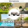 thumbnail image 6 of Gymax 6PCS Rattan Patio Sectional Sofa Set Outdoor Furniture Set w/ Cushions, 6 of 10