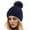 Navy, variant on Holzkary Winter Hats for Men Women Fleece Lined Beanie Warm Cuffed Soft Knit Outdoor Skull Cap Womens Winter Knitted Hat with Faux Pom Warm Knit Cap for Women Black One Size