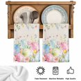 thumbnail image 5 of Easter Eggs Kitchen Towels Set of 2, Spring Daisy Eucalyptus Leaves Rustic Burlap Absorbent Dish Towels for Kitchen, Microfiber Hand Towel, Quick Drying Tea Towel for Cleaning Decorative Dishcloths, 5 of 7