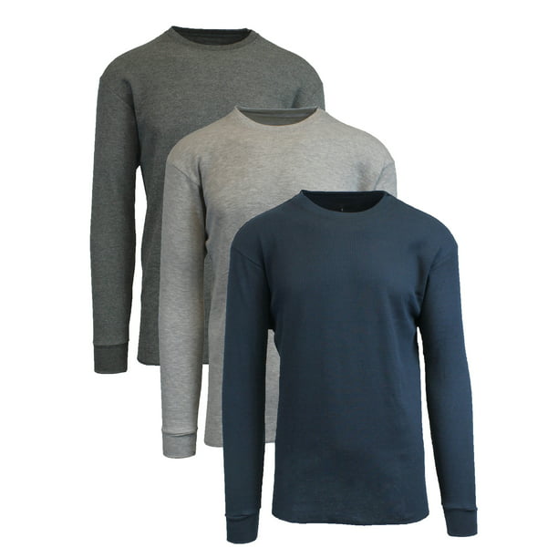 Men's Long Sleeve Thermal Shirts (3-Pack) - Walmart.com - Walmart.com