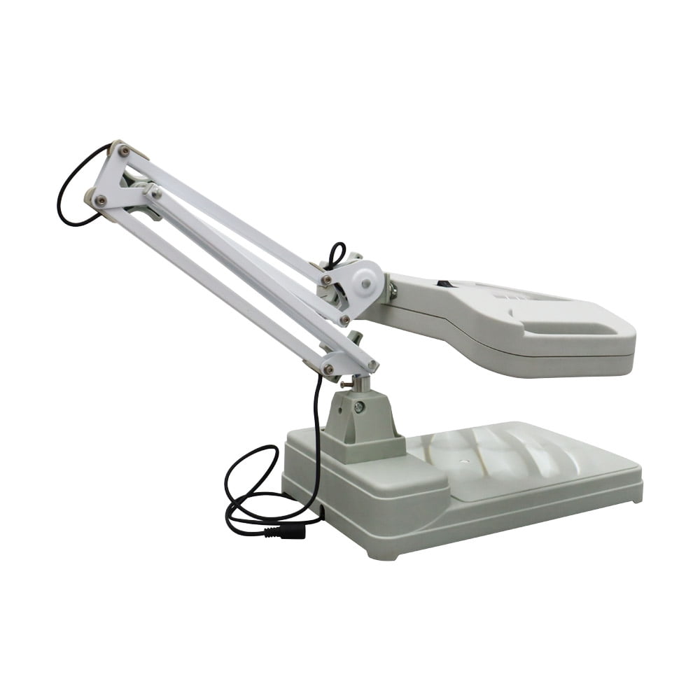 Techtongda 10X Magnifier LED Lamp Light Magnifying White Glass Lens Desk Table Repair