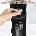 thumbnail image 2 of Paquete de 3 tazas reutilizables K y c&aacute;psulas de caf&eacute; para cafetera Ninja PB051 y CFP101/PB041, 304 reutilizables de acero inoxidable K Pod permanente filtros compatibles con caf, 2 of 7