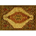 thumbnail image 1 of Ahgly Company Machine Washable Indoor Rectangle Persian Yellow Traditional Area Rugs, 8' x 12', 1 of 4