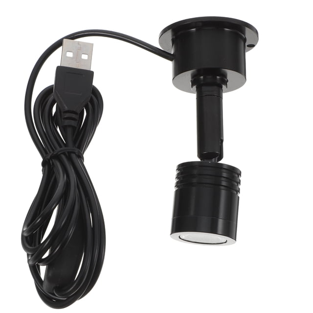 MOVTOTOP Petit Projecteur LED pour Bijoux avec Interface USB Alliage d'Aluminium Noir Compact et Gain de Place