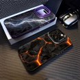 thumbnail image 2 of Creative Mountain Magma Lightning Electroplate Silver IMD Case For iPhone 16 15 14 Pro Max Plus 11 12 13 Pro 7 8 Plus X XR Cover 2 For iPhone 14 Pro, 2 of 6