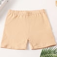 thumbnail image 6 of HAOTAGS Toddler Girls Short Leggings, Summer Elastic Waist Breathable Stretchable Summer Solid Gym Outerwear Shorts Beige 5-6 Years, 6 of 9