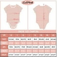 thumbnail image 4 of CutiePlusU Cotton Button Crotch Bodysuit Onesie Pajamas Romper Classics Stripe Pink XS, 4 of 5