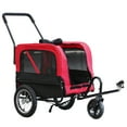 thumbnail image 2 of Aosom 2-in-1 Small Dog Bike Trailer and Bike Stroller Dog Accessory, 2 of 9