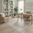 thumbnail image 2 of ODIKA 4'x6' Washable Area Rug Pet Friendly, Non-Shedding Ivory Trellis Cream Abstract Geometric Dotted Cashmere Fluffy for Bedroom, Reading Nook, 2 of 7