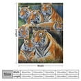 thumbnail image 4 of WERPE Tiger Blanket Tiger Gifts for Men Women Tiger Throw Blanket for Kids Adults Soft Warm Cozy Blanket for Couch Sofa ​Bed White, 4 of 6