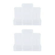 Kenney Storage Made Simple Bathroom Countertop Hair Care Center Organizer, Set of 2, Clear