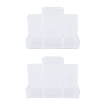 Kenney Storage Made Simple Bathroom Countertop Hair Care Center Organizer, Set of 2, Clear