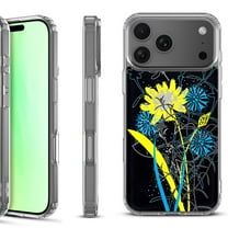 For iPhone 17 Pro Shockproof Protective Phone Case, by OneToughShield - Wild Flowers