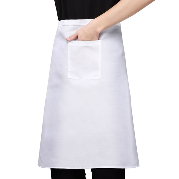 Weiweiguan Half-length Chef Apron Restaurant Kitchen Apron Home Cooking Apron Polyester Waist Apron Kitchen Supply