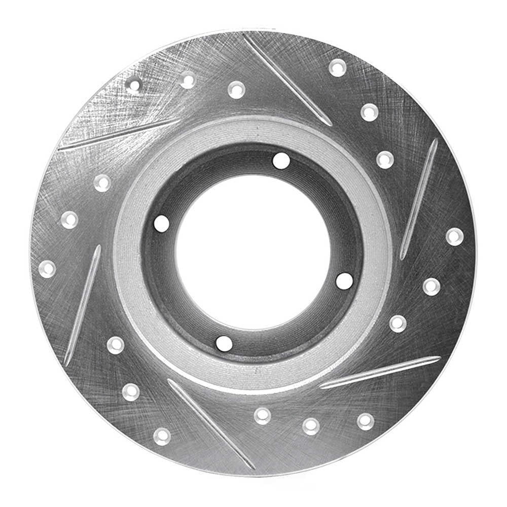 Dynamic Friction Company 631-13001L DFC Brake Rotor - Drilled And Slotted - Silver
