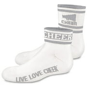 2" Quarter Sock With Cheer & Stripes