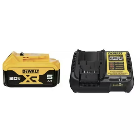 DeWalt DCB205C 20V MAX XR Starter Kit - 5.0 Ah Battery Pack and Charger