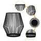 thumbnail image 4 of Yuarrent Portavelas de luz de té de alambre de metal negro para interiores y exteriores, eventos, fiestas y decoraciones de bodas Almacenamiento y organización del hogar Yuarrent HA022613-00, 4 of 6