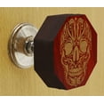 thumbnail image 2 of IBA Indianbeautifulart Boutons Rouges Gravés Boutons de Meuble Poignée de Tiroir d'Armoire Lot de 10, 2 of 3