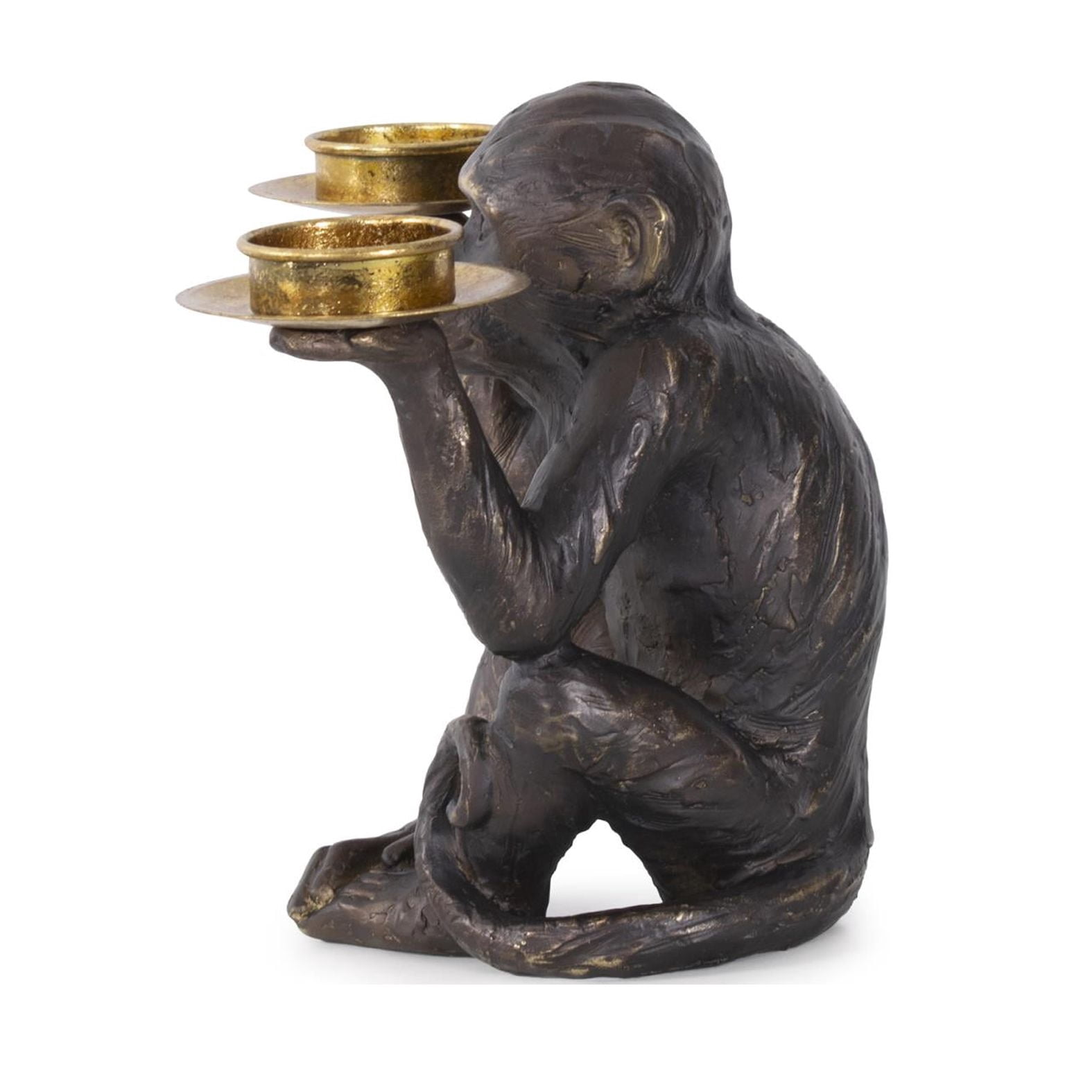 Barkari Monkey Double Tealight Candle Holder