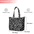 thumbnail image 4 of Black and White Giraffe Pattern Travel Tote Bags for Women Carry On,Large Weekender Bags for Women Travel,Multi Functional Duffle Bag for Work,Shopping,Sports, 4 of 5