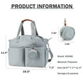 thumbnail image 7 of AOUNQ Diaper Bag Tote with 3 Cooler Pockets, Breast Pump Bag, Mommy Bag for Hospital, Large Travel Diaper Bag for Girl&Boy, 7 of 7