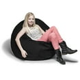 thumbnail image 1 of Jaxx 4 ft Cocoon Kids Bean Bag, Black, 1 of 5