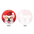 thumbnail image 2 of WIRESTER Large 3 inch Acrylic Ready to Hang Ornament, Hanging Ornaments for Christmas Tree Holidays Party Home Office Xmas Tree Decoration Gift - Pembroke Welsh Corgi Happy, 2 of 7