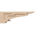 thumbnail image 3 of 6"W x 36"D x 12"H Thin Mayflower Rough Cedar Woodgrain TimberThane Corbel, Primed Tan, 3 of 6