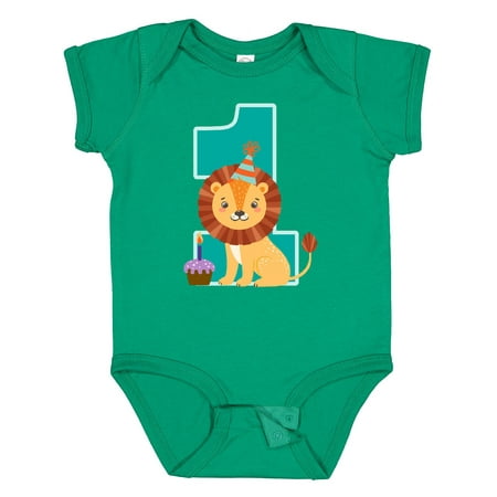 

Inktastic First Birthday Outfit Boy Lion 1 Year Old Gift Baby Boy or Baby Girl Bodysuit