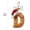 D, variant on Lypsnake Initial Letter Christmas Ornament, Acrylic Monogram Alphabet Hanging Ornament with Santa Hat & 2026 Print, Personalized Christmas Tree Pendant for Holiday Decor,O