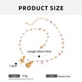 thumbnail image 3 of RUISINERY Elegant Gold Plated Stainless Steel Necklace Anklet Bracelet Set with Colored Crushed Stone and Starfishes Rhinestones, 3 of 8