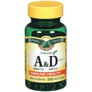 Spring Valley: Vitamin A & D Softgels Dietary Supplement, 100 Ct