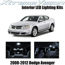XtremeVision Interior LED for Dodge Avenger 2008-2012 10 pcs Pure White Interior LED Kit   Installation Tool