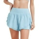 thumbnail image 1 of Gibobby Shorts Mujer Pantalones cortos de gimnasia para mujer V Stretch Push Up Yoga Shorts Booty Scrunch Fitness Pantalones cortos de cintura alta sin costuras Workout Sports(Aqua, M), 1 of 5
