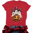 thumbnail image 4 of JOANKDMI Witches Hat Ghost Graphic T-Shirts for Women Cute Halloween Pumpkin Short Sleeve Crewneck Fall Tops Casual Loose Fit Holiday Party Tees Novelty Shirts, 4 of 9
