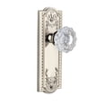 thumbnail image 3 of Grandeur Parver_Psg_234 Parthenon Solid Brass Rose Passage Door Knob Set - Grey, 3 of 7