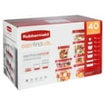 thumbnail image 3 of Rubbermaid EasyFindLids 40 Piece Food Storage Containers with Vented Lids Variety Set, Red, 3 of 9