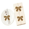 thumbnail image 5 of Double Layer Ribbon Bow Ornament,Aesthetic Christmas Decor,Velvet Christmas Tree Bow Decorations, Luxury Bow Pendant For Tree Wreath Door Holiday Party Decor,3 PC, 5 of 5
