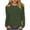 Green, variant on BiZtdJrK Womens Spring T Shirts Waffle Knit Long Sleeve Crew Neck Tee Tops Loose Fit Solid Dressy Casual Blouse with Chest Pocket Coffee L