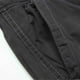 thumbnail image 4 of Pantalones largos para hombre, lisos, a la moda, informales, con múltiples bolsillos, cintura elástica, de poliéster, 4 of 4
