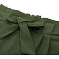 thumbnail image 3 of Pantalon Taille Haute pour Femmes avec Poches à Nœud Papillon pour le Travail, 3 of 5