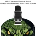 thumbnail image 4 of Square 2Pack PU Leather Crocodile Cruise Luggage Tag with Privacy Cover and Name ID Tag for Travel Handbags Backpacks Luggage Tags, 4 of 6