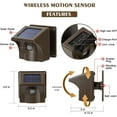 thumbnail image 3 of eMACROS 1/2 Mile Long Range Solar Wireless Driveway Alarm Outdoor Weather Resistant Motion Sensor & Detector-Security Alert System, 3 of 6