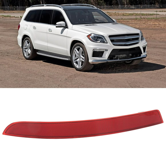 Rear Bumper Reflector Replacementfor Mercedes Benz,Rear Bumper Reflector Red Bumper Warning Reflector Rear Bumper Night Reflector Streamlined Design