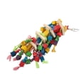 thumbnail image 1 of Hanging Large Parrots Toy,  Free Bite   Hand Made Bird Bite Toy With Bell For Cockatiel, 1 of 8