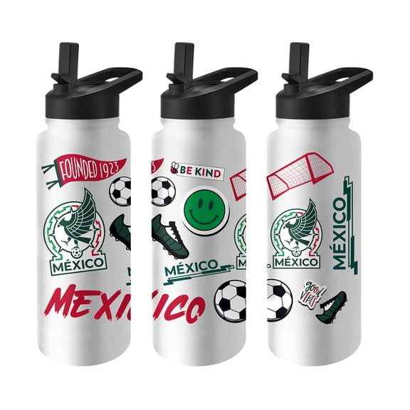 Logo Brands Mexico National Team 34oz. Quencher Bottle