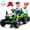 Green, variant on 24V Kids Ride on Tractor with Remote Control, Dual Motors Electric Battery Powered Motorized Vehicle w/ Trailer, Bluetooth Music, Outdoor Toys, Pink