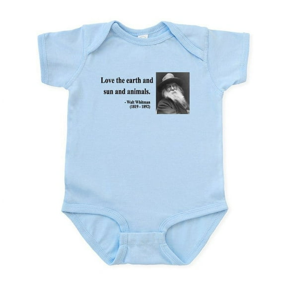 CafePress - Walter Whitman 9 Infant Bodysuit - Baby Light Bodysuit, Size Newborn - 24 Months