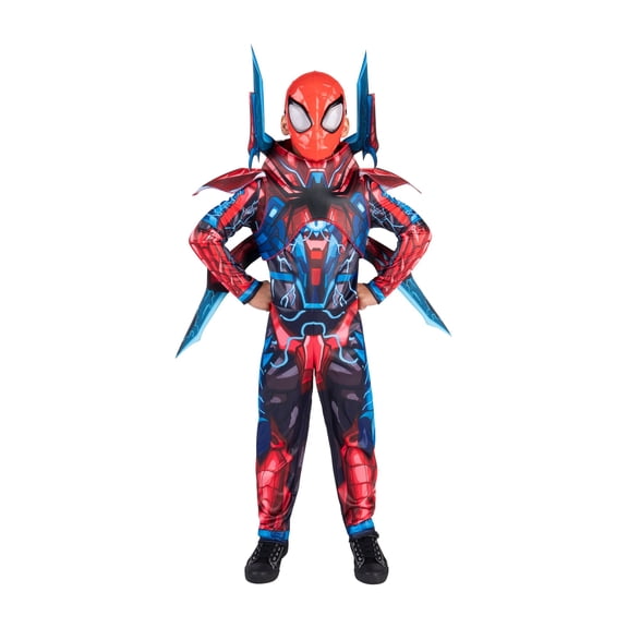 Marvel's Spider-man Mech Strike Halloween Costume for Children, Boy's Size S (6/7), by Jazwares